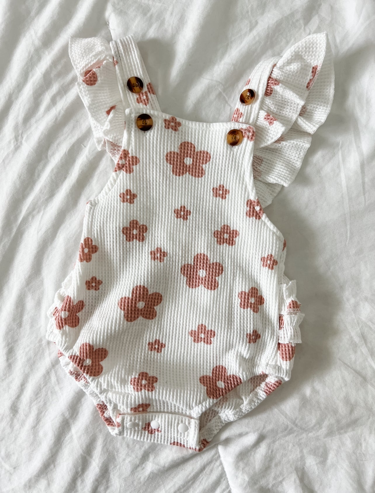 Flower bubble romper