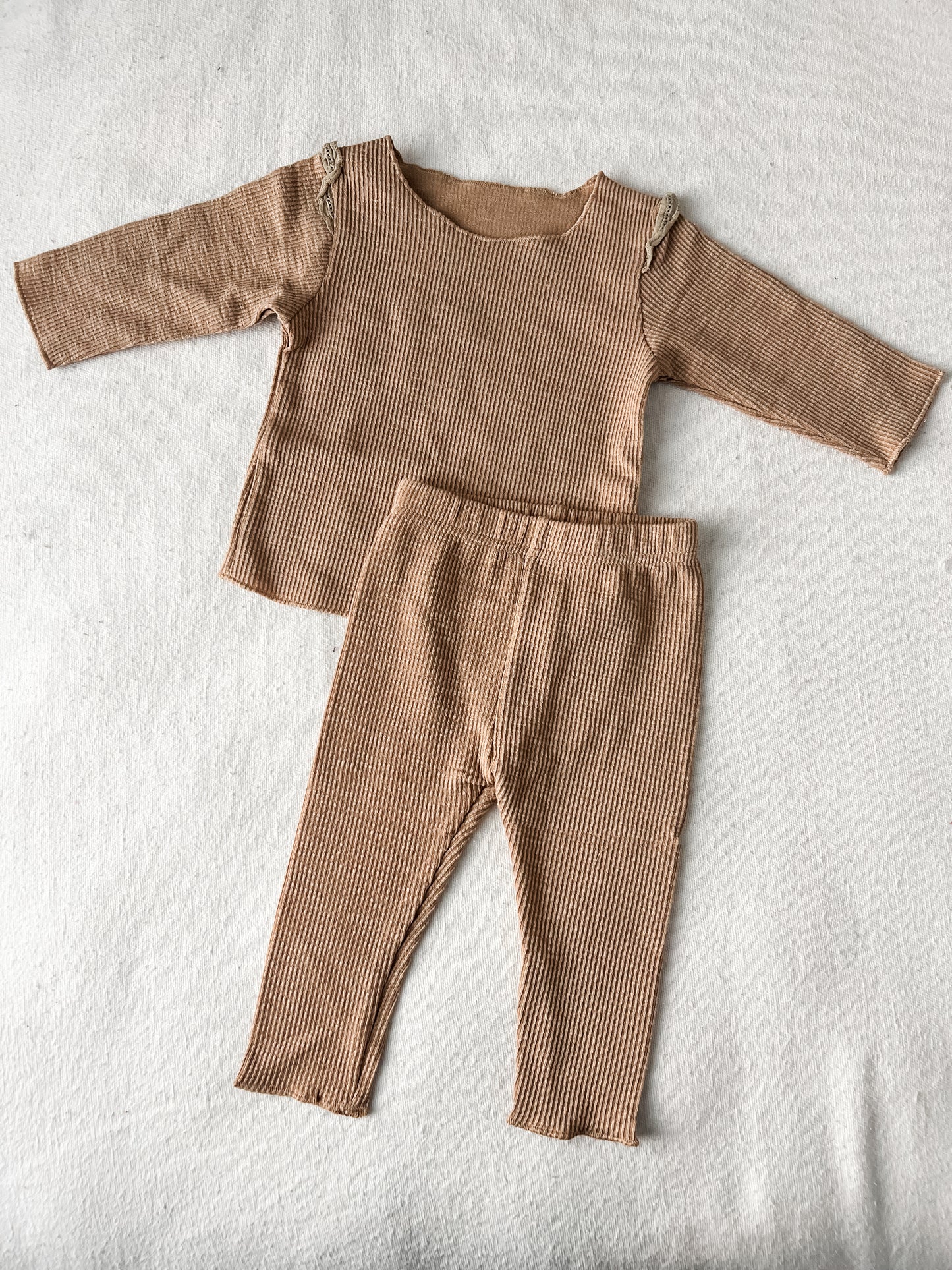 Muslin ribbed set