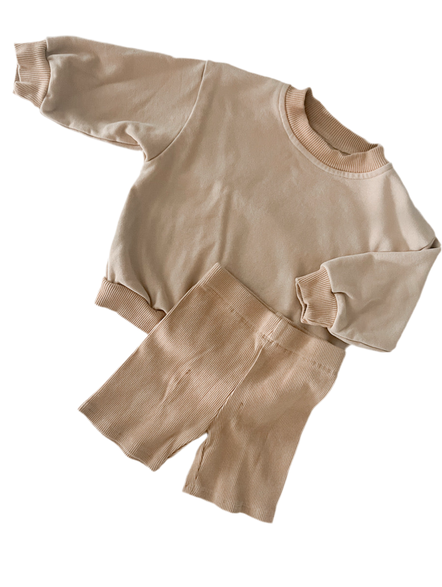 Latte ribbed set