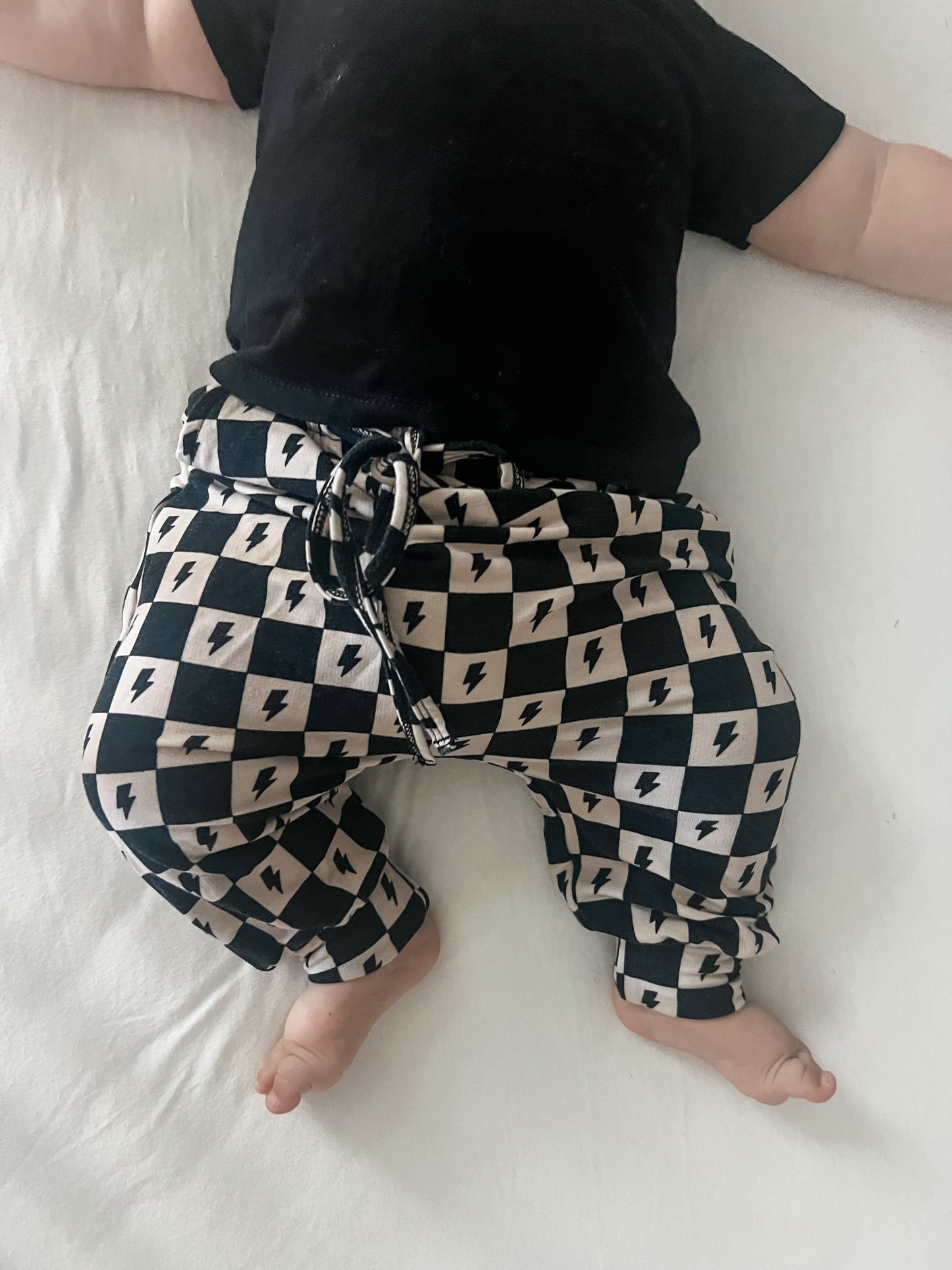 Checks + bolts bamboo joggers