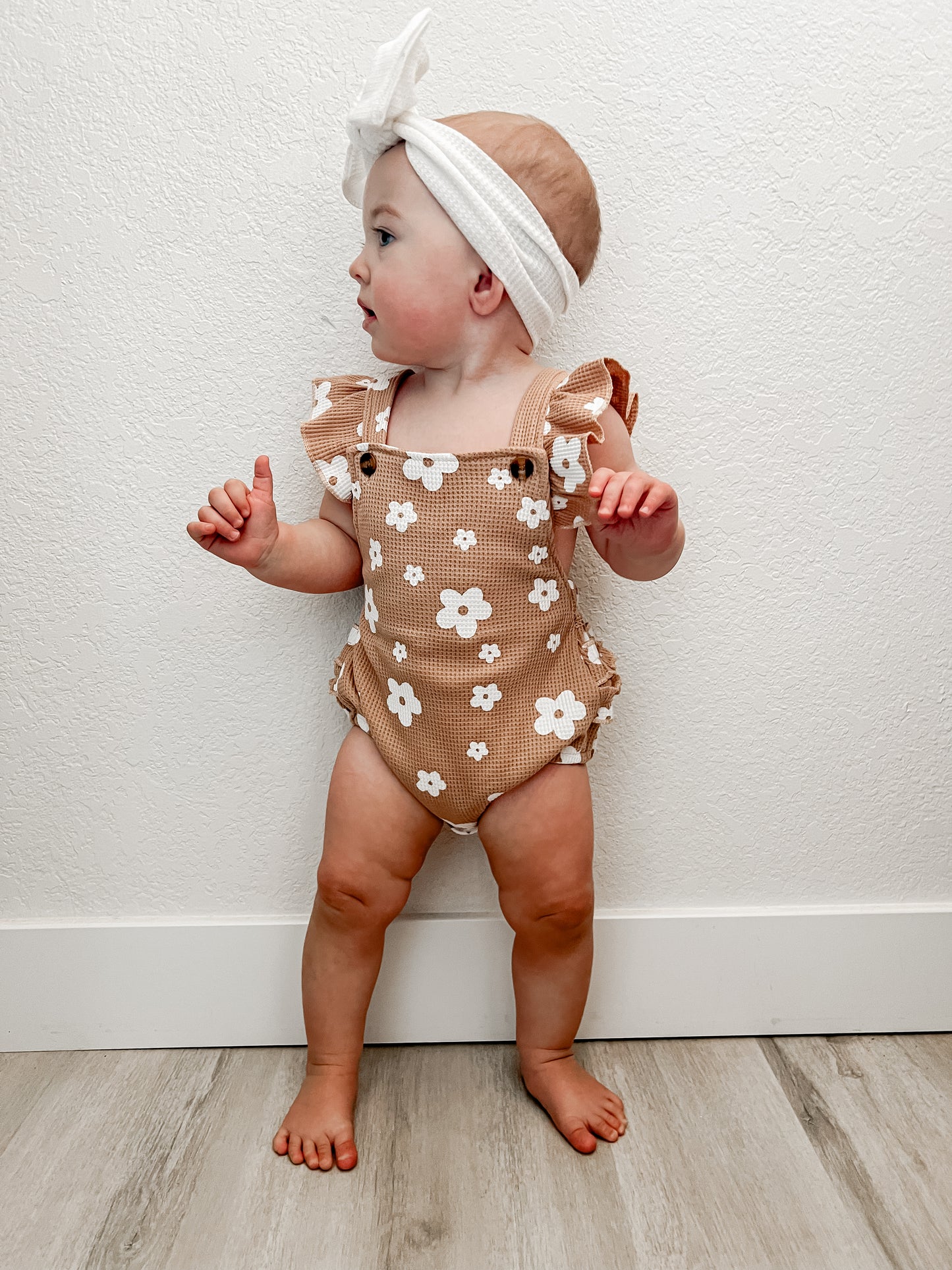 Flower bubble romper
