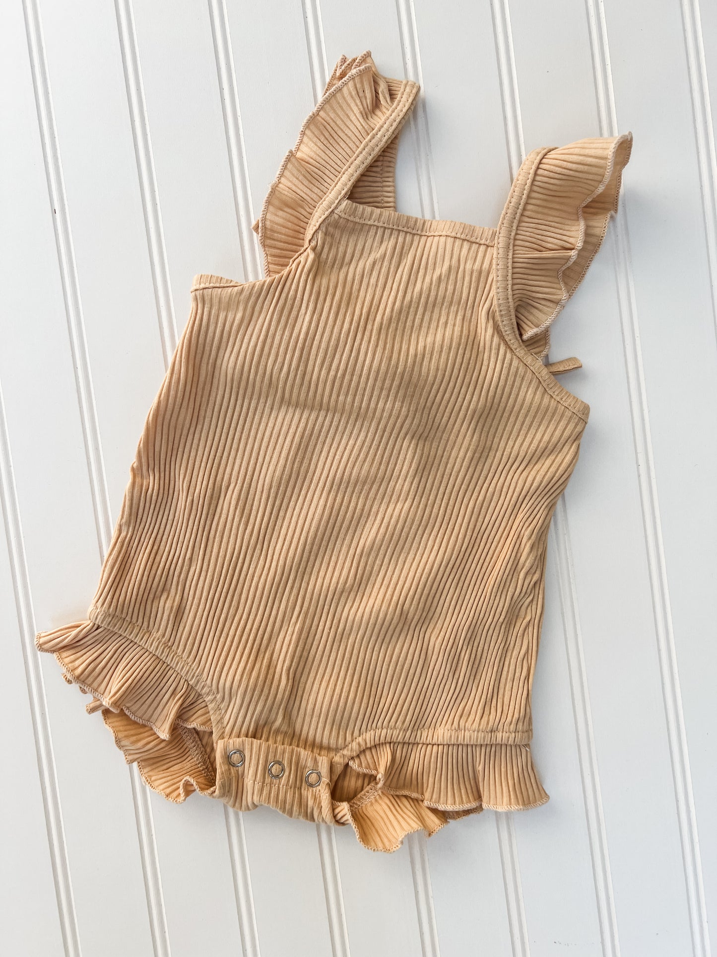 Almond Ribbed romper