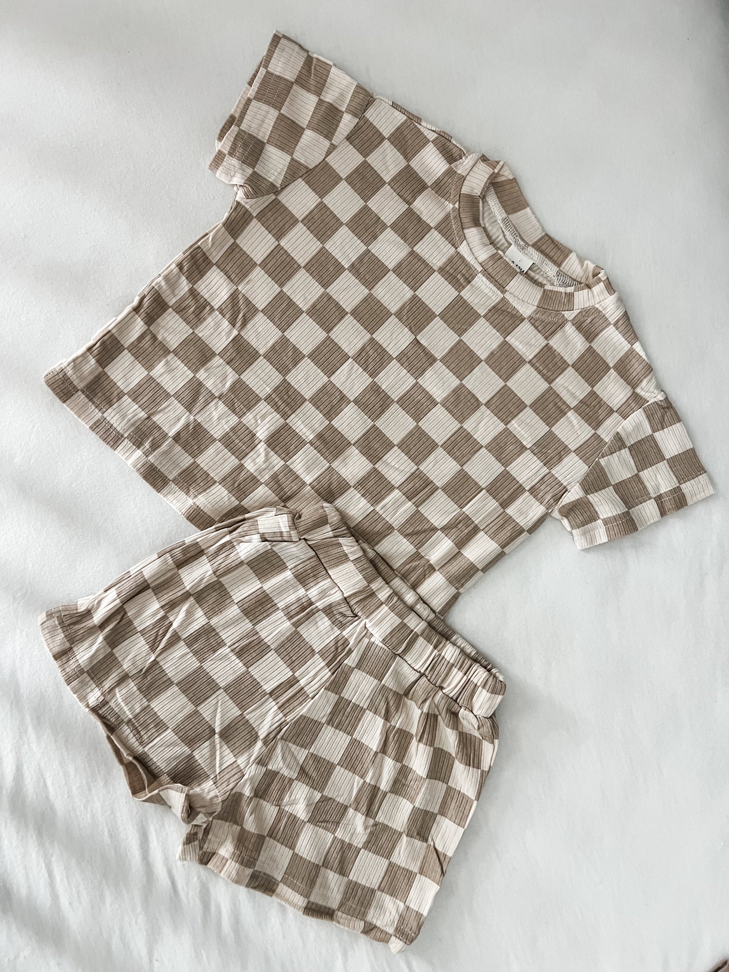 Beige checkers