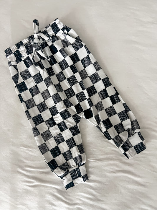 Checker bamboo joggers