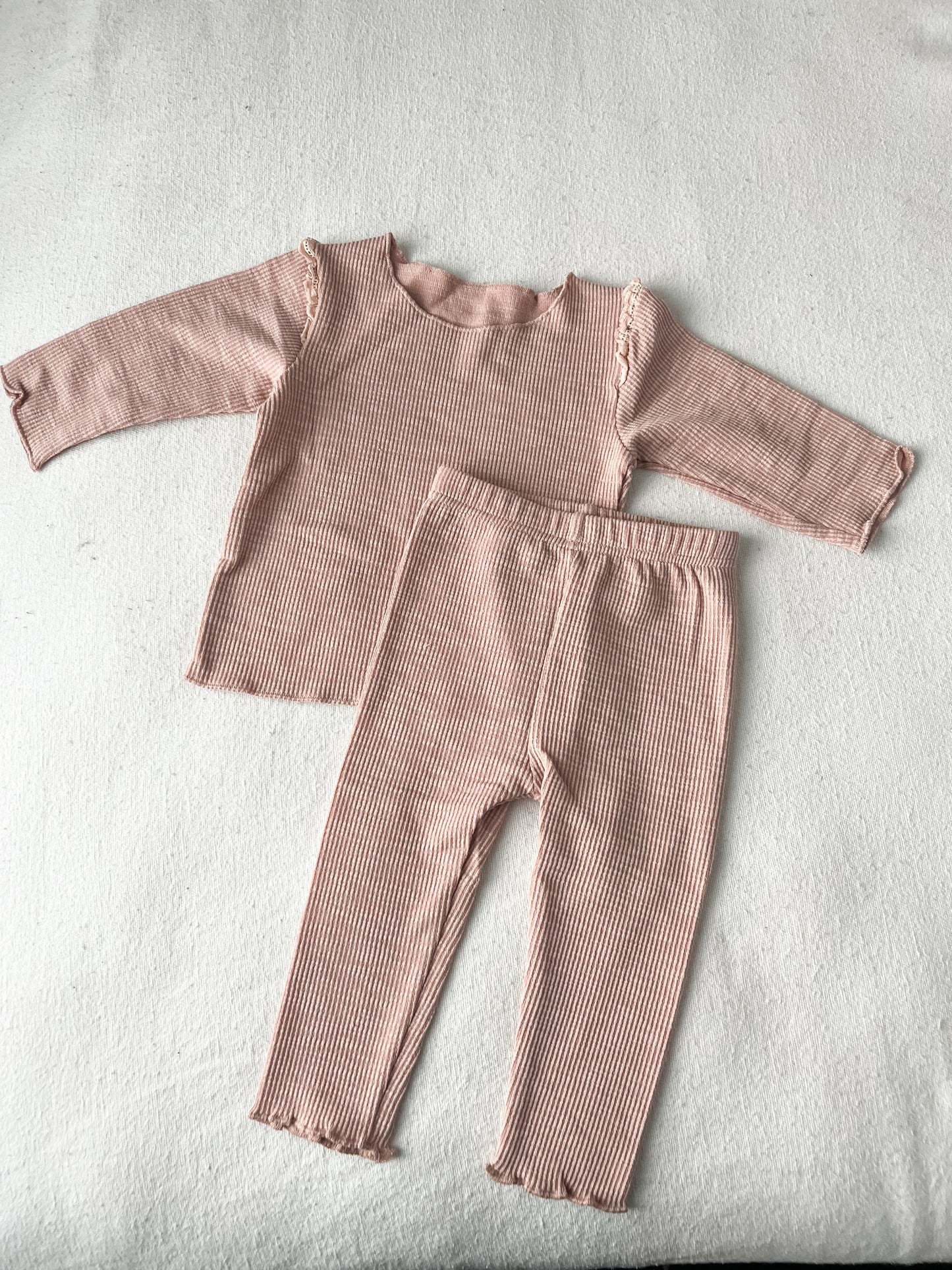 Muslin ribbed set