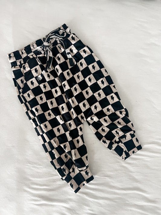 Checks + bolts bamboo joggers