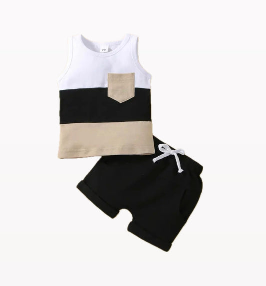 Color block tank set