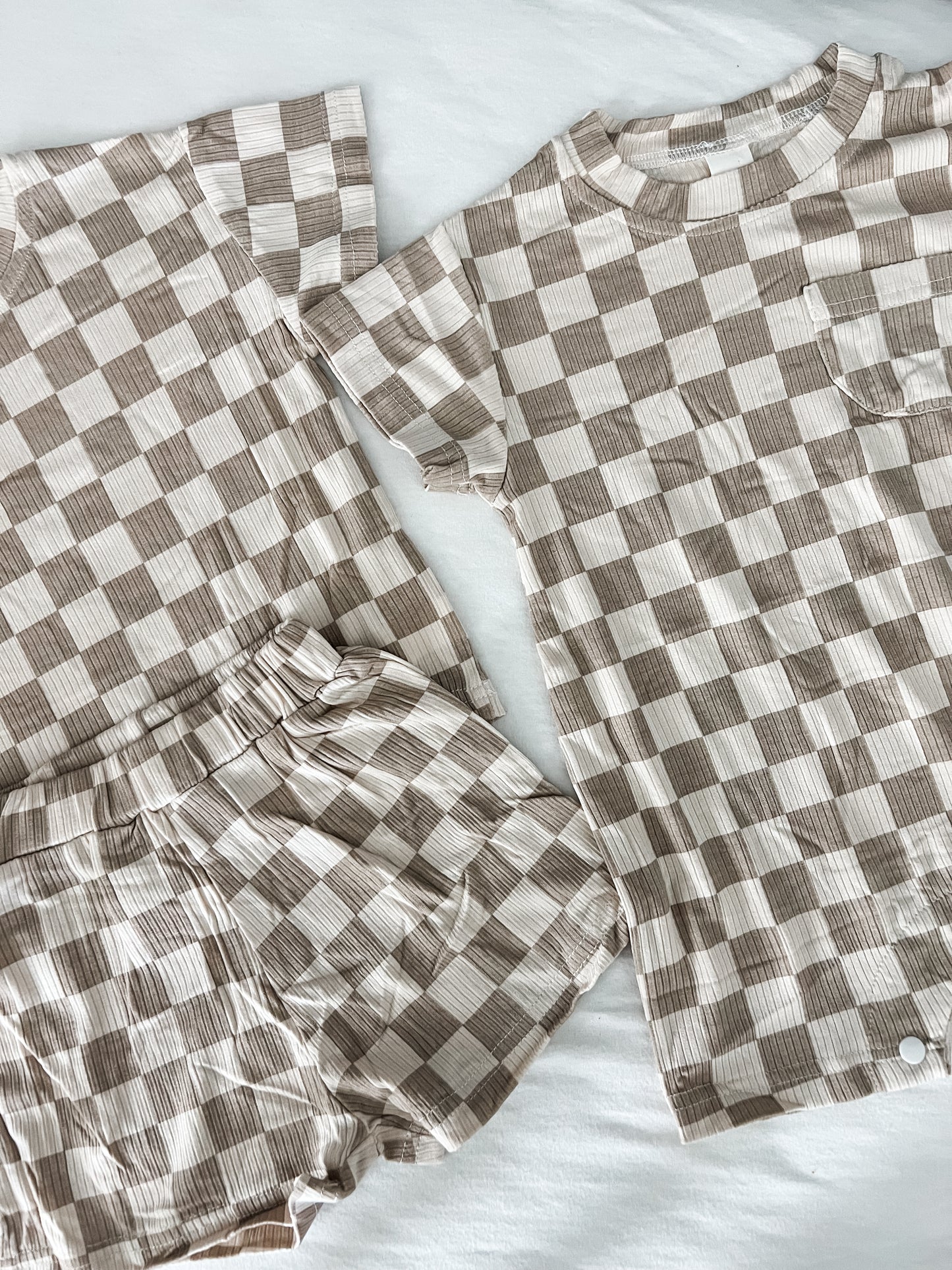 Beige checkers
