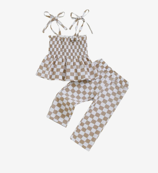 Checker tie set