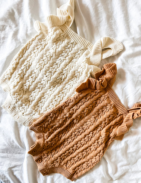 Kapri knit rompers